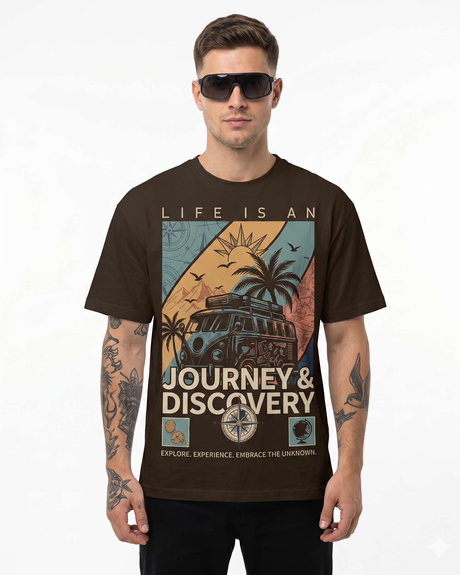 'Life is An Journey' Oversized T-Shirt for Men/Women