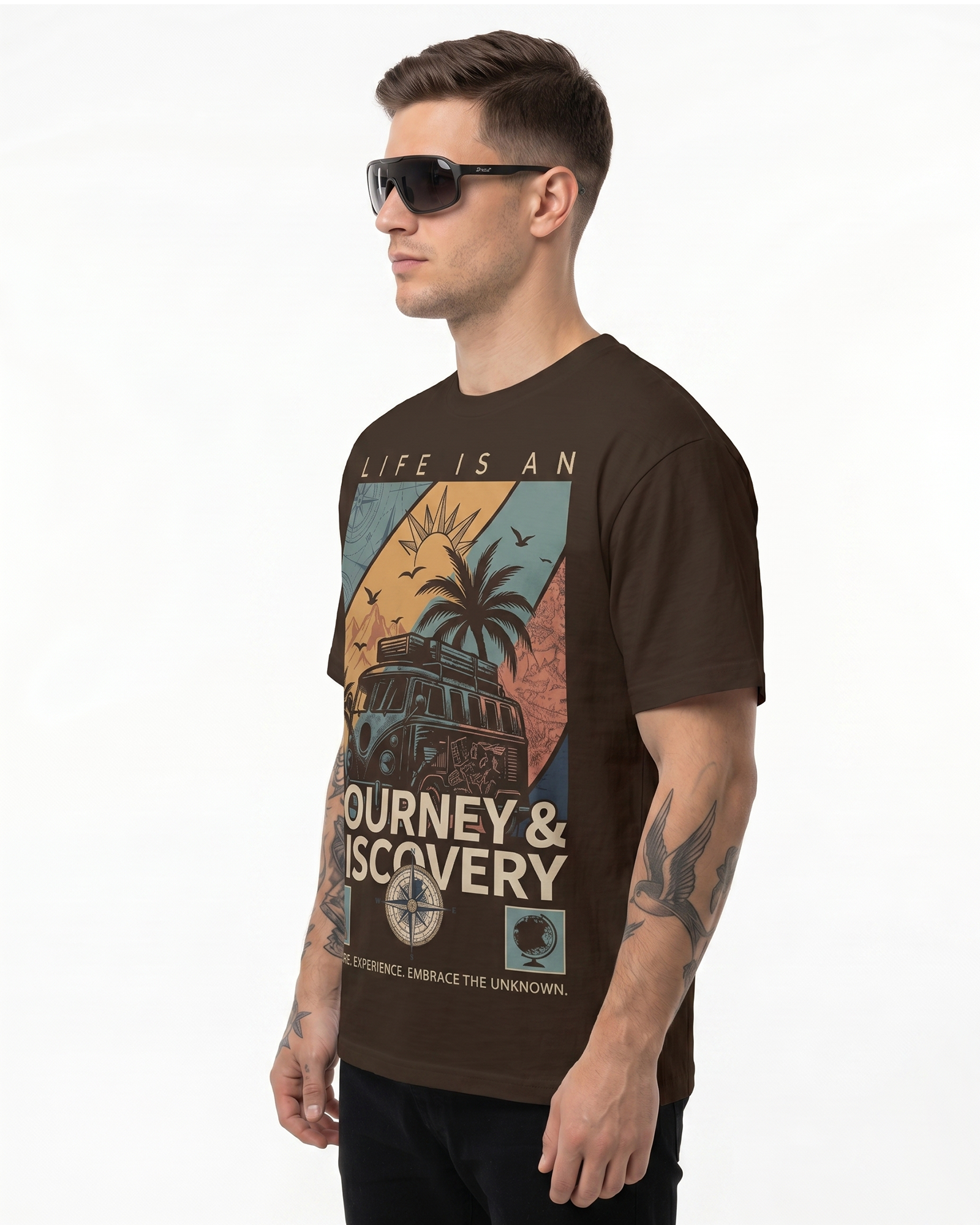 'Life is An Journey' Oversized T-Shirt for Men/Women