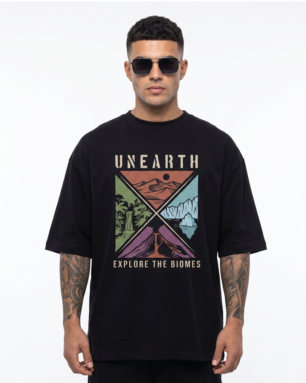 'UNEARTH' Oversized T-Shirt for Men/Women