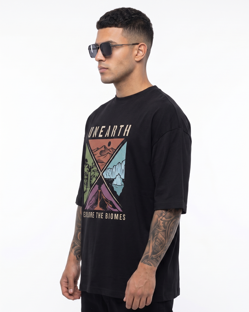 'UNEARTH' Oversized T-Shirt for Men/Women