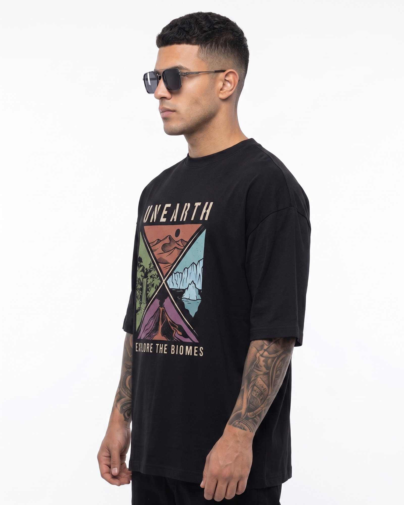 'UNEARTH' Oversized T-Shirt for Men/Women