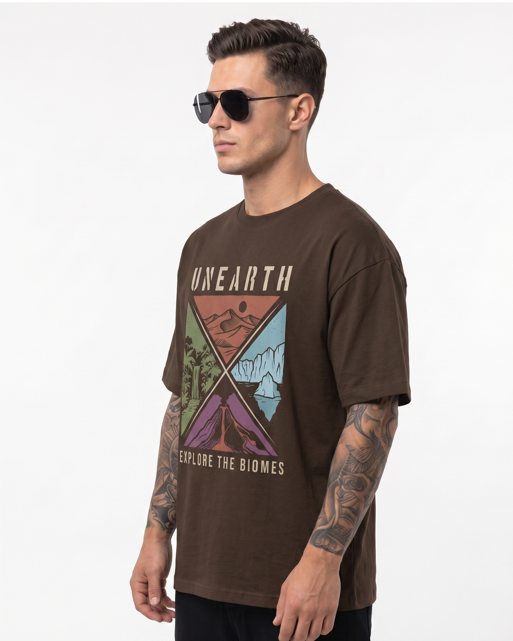 'UNEARTH' Oversized T-Shirt for Men/Women
