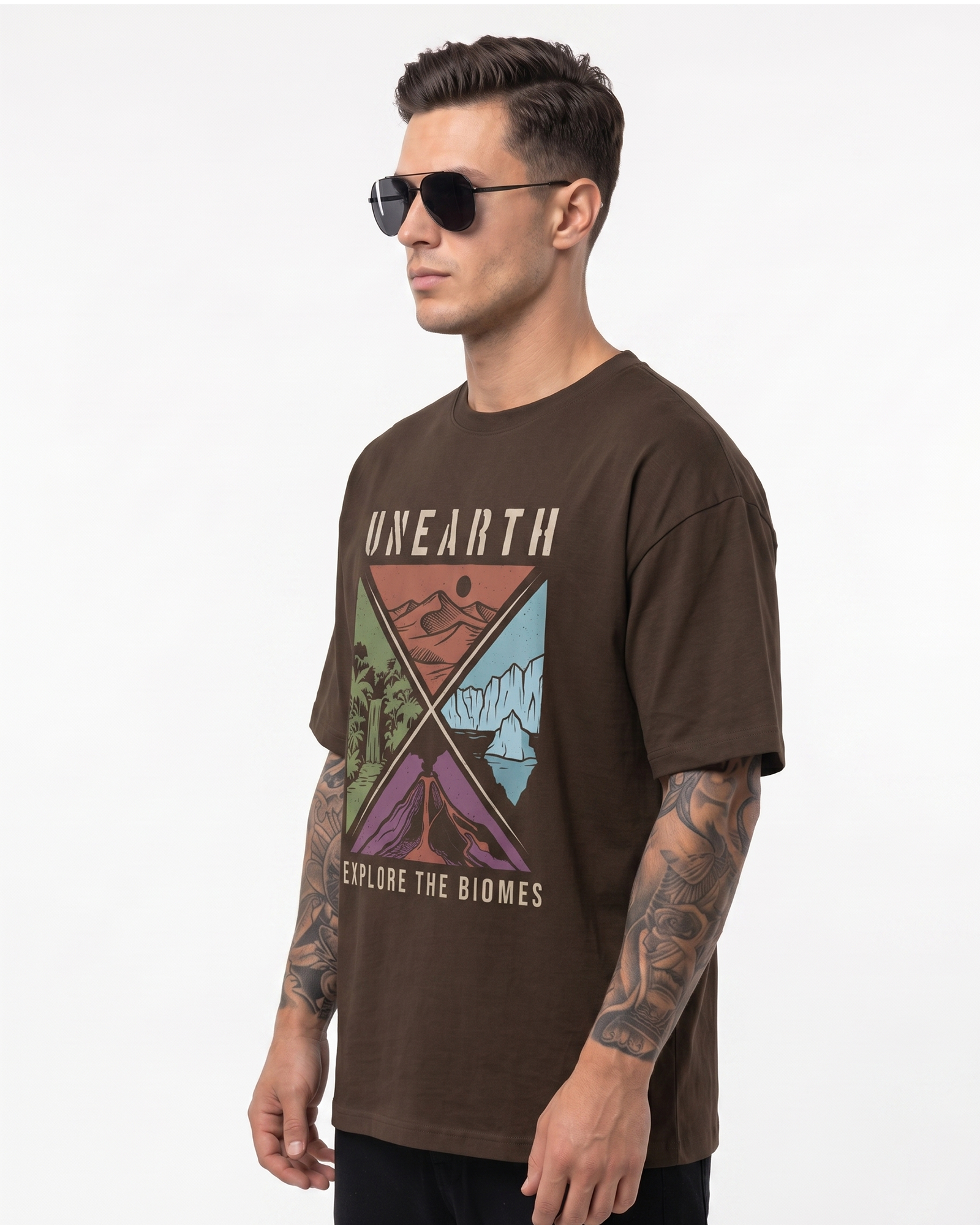 'UNEARTH' Oversized T-Shirt for Men/Women